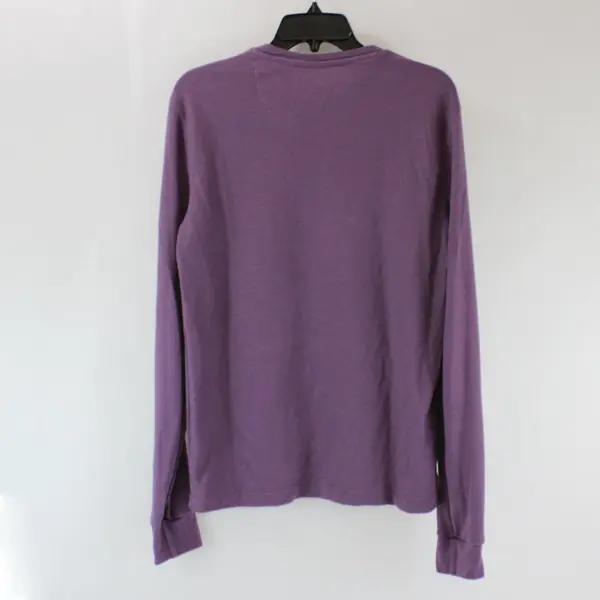 Aeropostale Women's Purple Waffle Knit Long Sleeve Sleep Top Size L