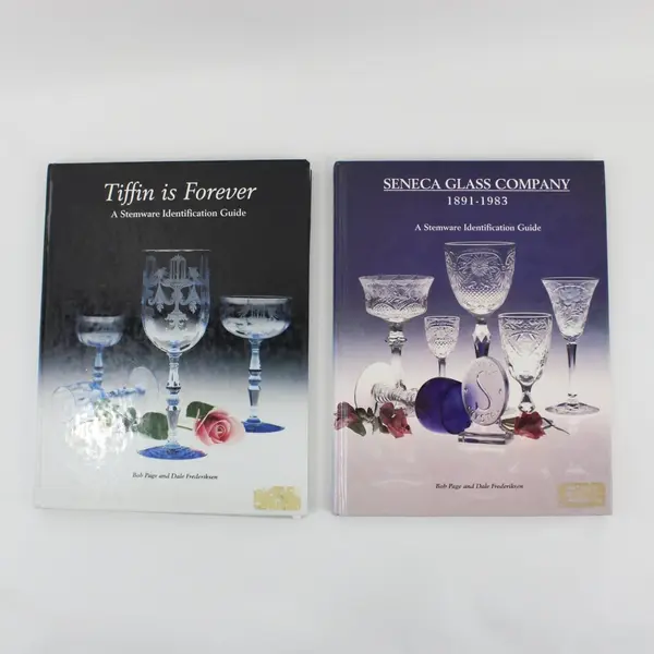 VTG Lot of 2 Bob Page & Dale Frederiksen Stemware Identification Guidebooks HC