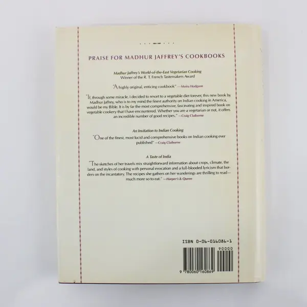 Madhur Jaffrey's Cookbook Easy East/West Menus for Family Hardcover DJ 1989