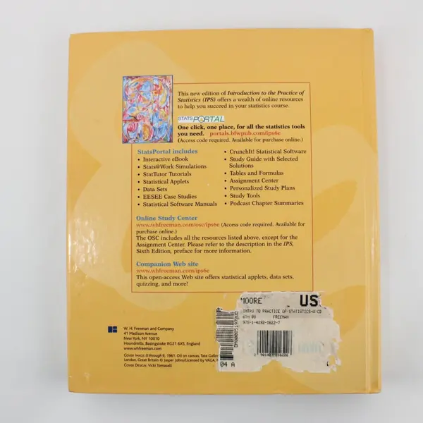 Introduction to the Practice of Statistics Moore McCabe Craig 6th Ed 2009 HC