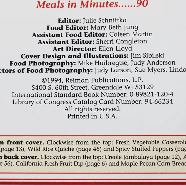 A Taste of the Country Cookbook 7th Edition Reiman Publications Spiral Bound