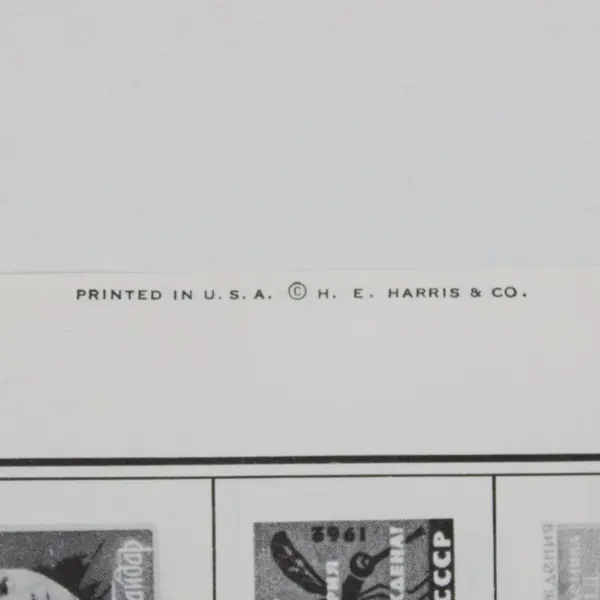 Lot of 75 Vintage H.E. Harris Worldwide Stamp Album Printed Pages