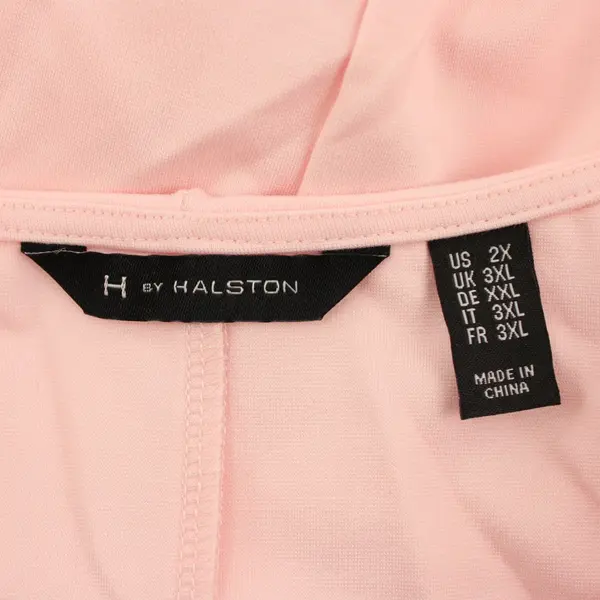 H by Halston Women's Pink Flowy Short Sleeve Top Size 2X