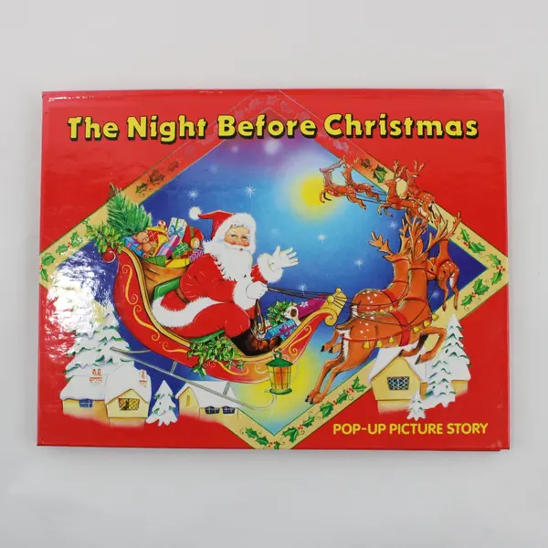 Brown Watson The Night Before Christmas Pop-Up Picture Story 1991 Clement Moore