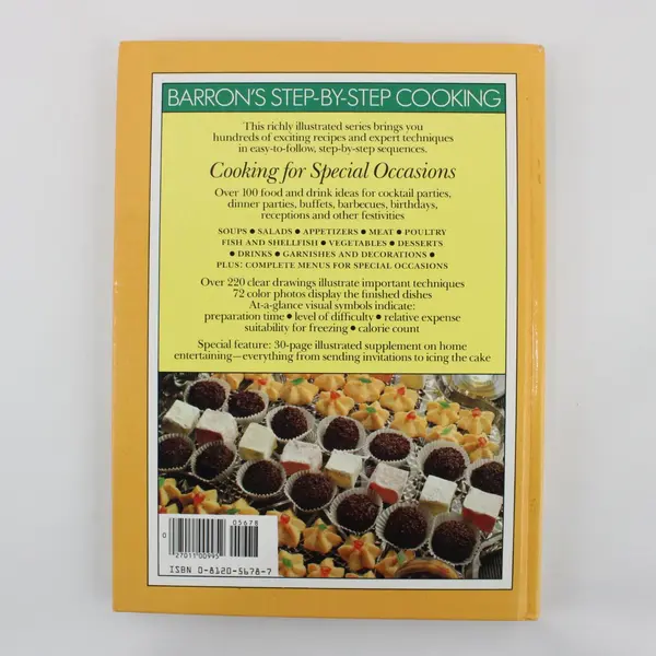 Barron's Cooking for Special Occasions Step-by-Step 1985 ISBN 0-8120-5678-7
