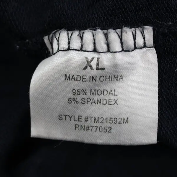 Threads 4 Thought TM21592M Men's Navy Blue Long Sleeve Hooded Shirt XL