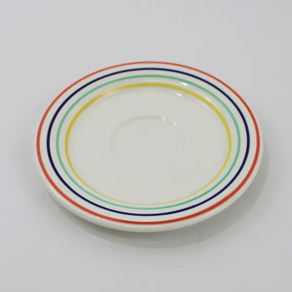 8-Piece Quadrifoglio  Italian Coffee Cup & Saucer Set 3 Mugs 5 Saucers Striped