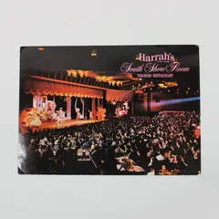 Vintage 1960s Harrah's Tahoe South Shore Room Postcard