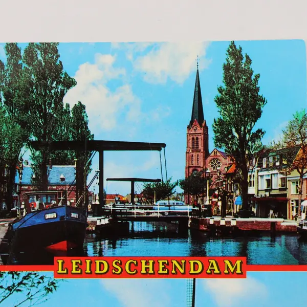 Vintage 1960s Leidschendam Netherlands Dutch Windmills Postcard
