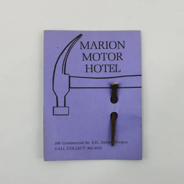 Vintage 1960s Marion Motor Hotel Salem Oregon Brochure 2 Antique Nails