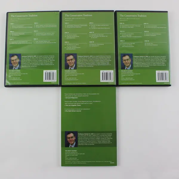 The Great Courses The Conservative Tradition 18-Disc CD Set W/Guidebook 2009