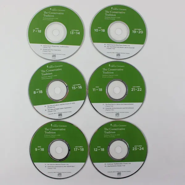 The Great Courses The Conservative Tradition 18-Disc CD Set W/Guidebook 2009