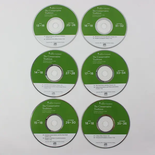 The Great Courses The Conservative Tradition 18-Disc CD Set W/Guidebook 2009