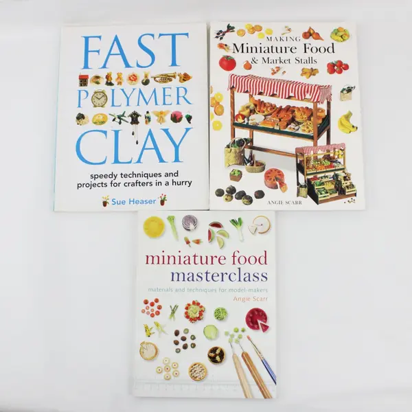 Lot of 3 Paperback Books Making Miniatures Craft Hobby Guides