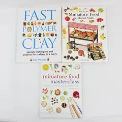 Lot of 3 Paperback Books Making Miniatures Craft Hobby Guides