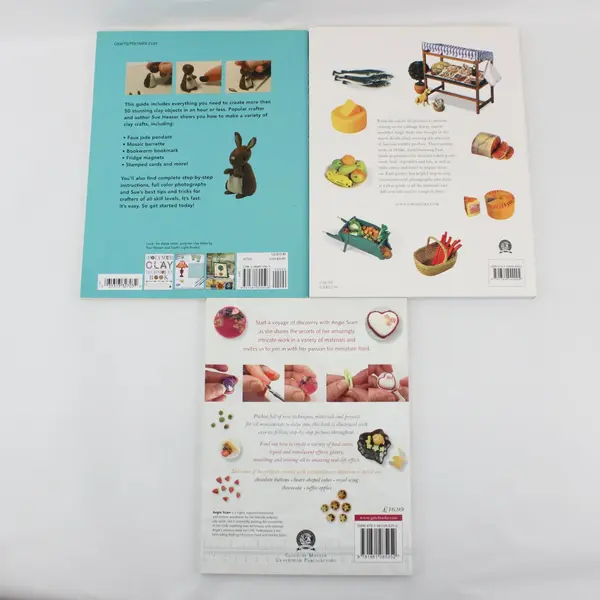Lot of 3 Paperback Books Making Miniatures Craft Hobby Guides