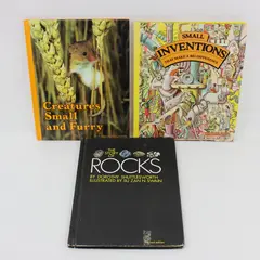 Lot of 3 Educational Children's Hardcover Books 1960s-1980s