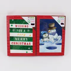 Lot of 2 Packs Rite Aid Home for the Holidays Christmas Cards 12 Each