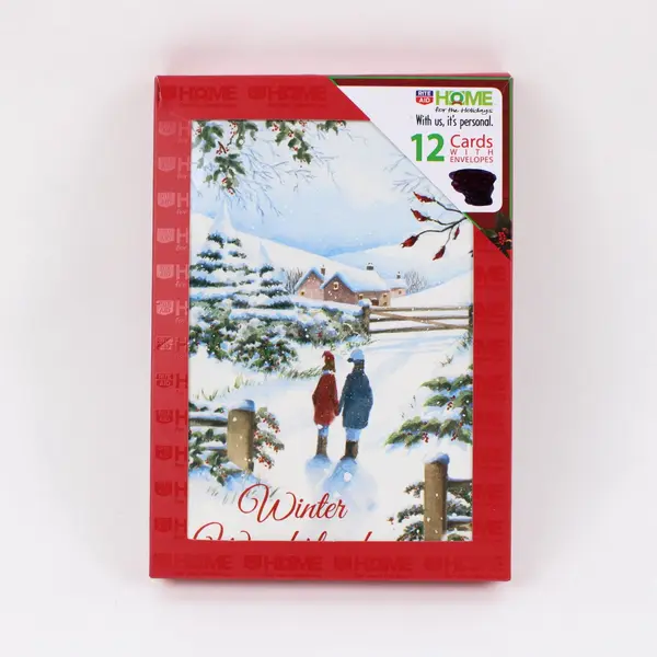 Lot of 9 Rite Aid Christmas Cards & Envelopes, 2 Designs