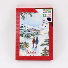 Lot of 9 Rite Aid Christmas Cards & Envelopes, 2 Designs