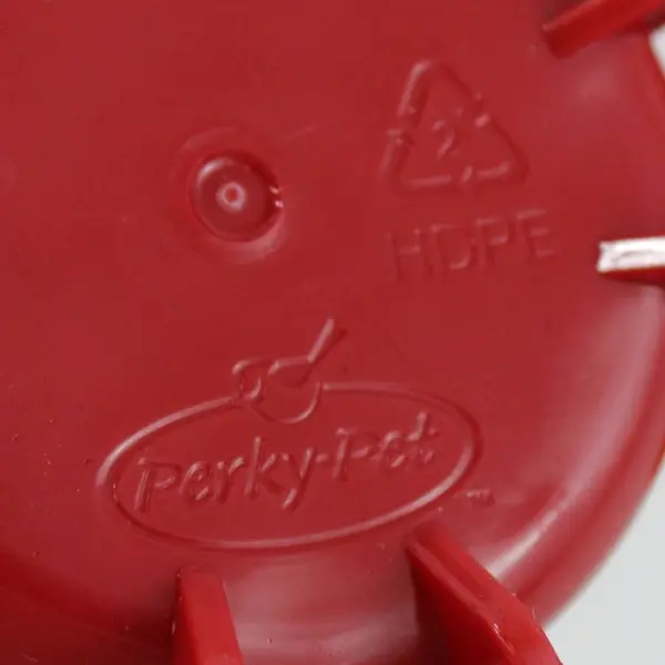 Perky-Pet 8 oz Glass & Plastic Red Pinch-Waist Hummingbird Feeder