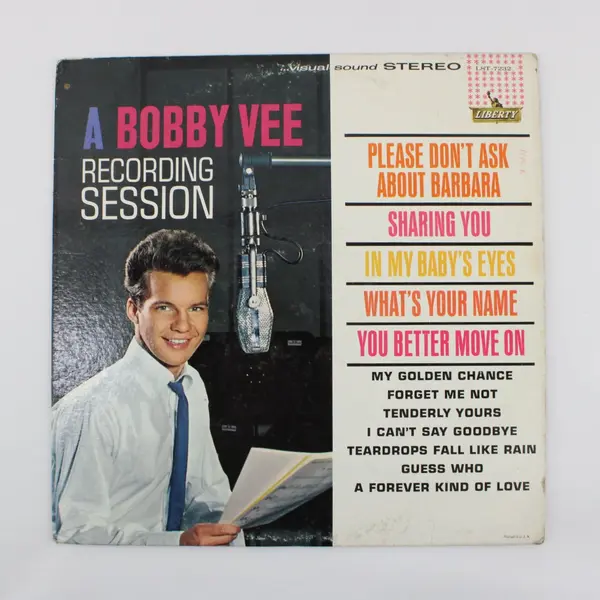  A Bobby Vee  Recording Session 12" Vinyl Record Liberty Stereo  LST-7232