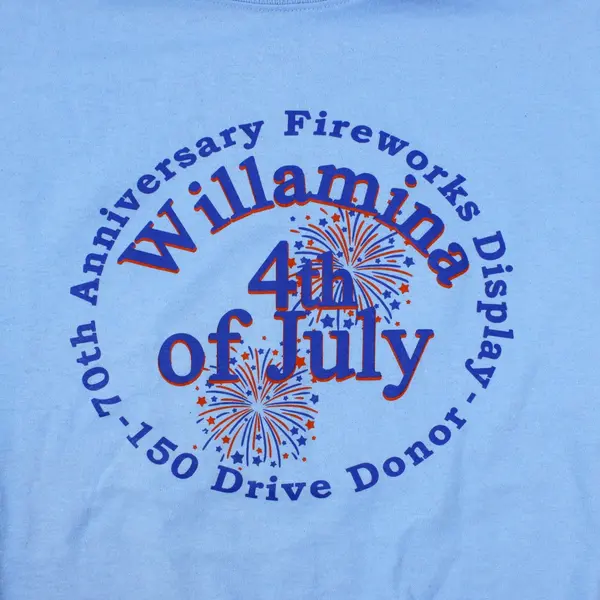 Jerzees Men's Large Willamina 4th of July T-Shirt Cotton Blend