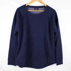 32 Degrees Heat Women's Space Dye Long Sleeve Sweater Dark Blue XL