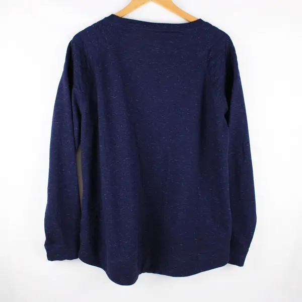 32 Degrees Heat Women's Space Dye Long Sleeve Sweater Dark Blue XL