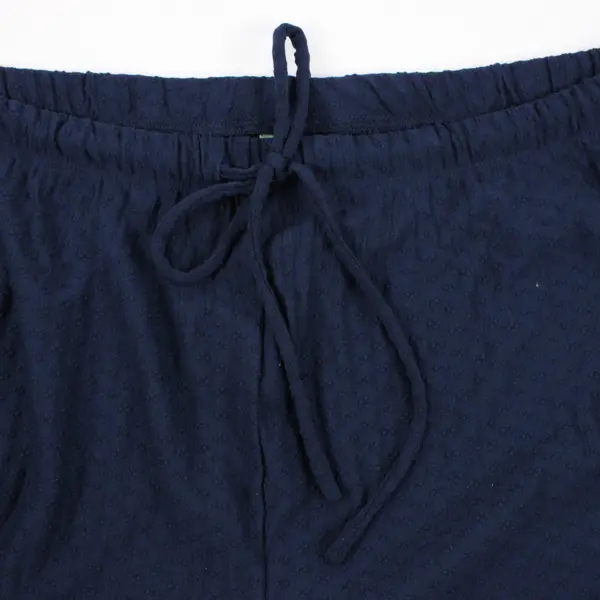 Honeydew Women's Navy Blue Sleepwear Shorts Flower Embroidery Pattern Large