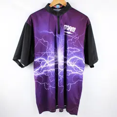 The Bowlers Company Storm Purple Lightning Quarter Zip Shirt 2XL