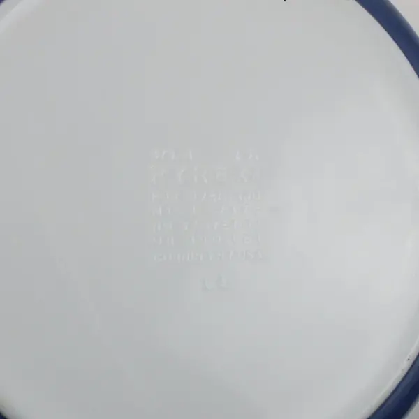 Vintage Pyrex Colonial Mist 475-B 2.5L Blue W/ White Daisy Casserole Lid
