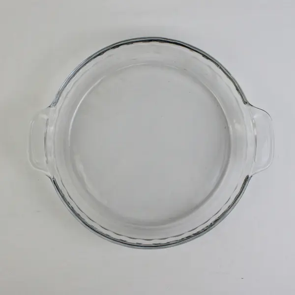 Anchor Hocking 9.5" Clear Glass Deep Dish Pie Pan with Handles