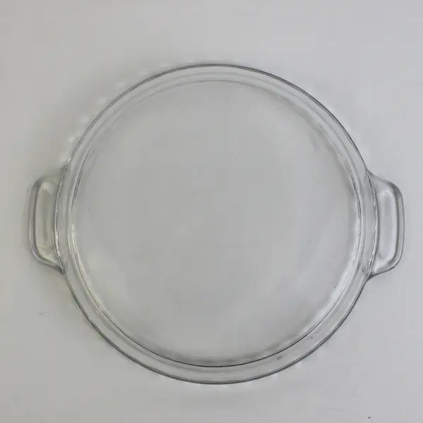 Anchor Hocking 9.5" Clear Glass Deep Dish Pie Pan with Handles