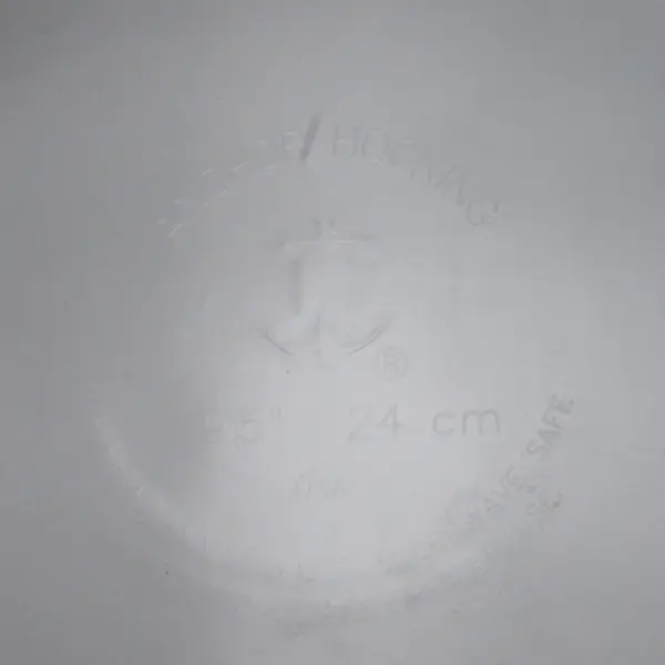 Anchor Hocking 9.5" Clear Glass Deep Dish Pie Pan with Handles