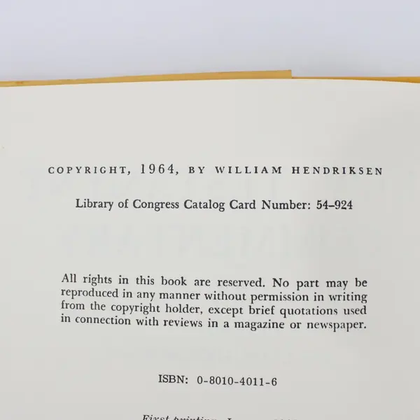 William Hendriksen New Testament Commentary Colossians & Philemon Book