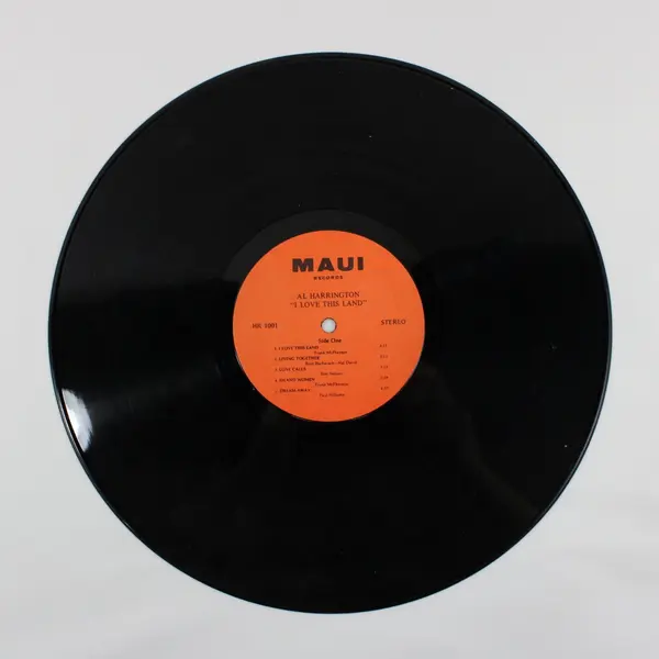 Al Harrington I Love This Land 12"Vinyl Record  Maui Records HR 1001
