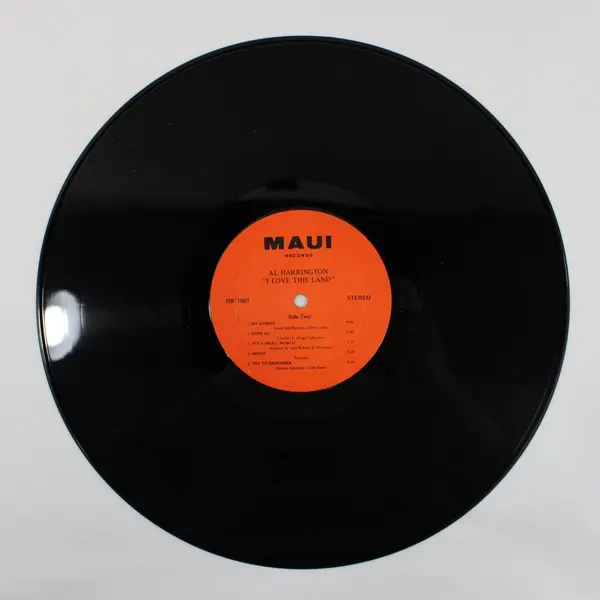 Al Harrington I Love This Land 12"Vinyl Record  Maui Records HR 1001