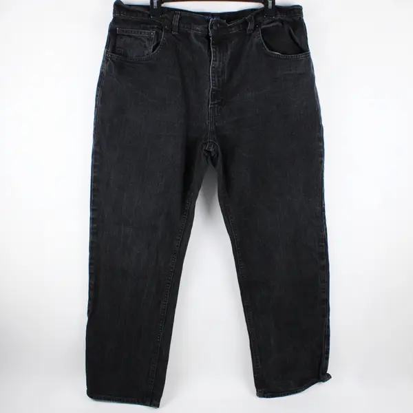 Arizona Jean Co Men's Black Flex Relaxed Straight Leg Jeans 38x30
