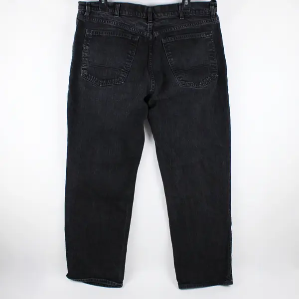 Arizona Jean Co Men's Black Flex Relaxed Straight Leg Jeans 38x30
