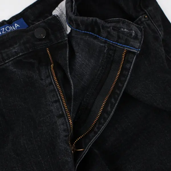 Arizona Jean Co Men's Black Flex Relaxed Straight Leg Jeans 38x30