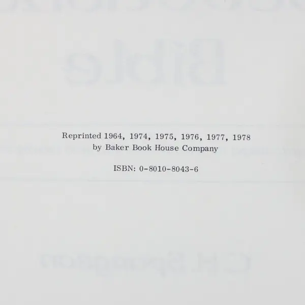 Spurgeon's Devotional Bible C.H. Spurgeon Selected Passages Baker Book House
