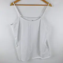 DIP Women's White Cami Tank Top Size 2X Pre-Owned