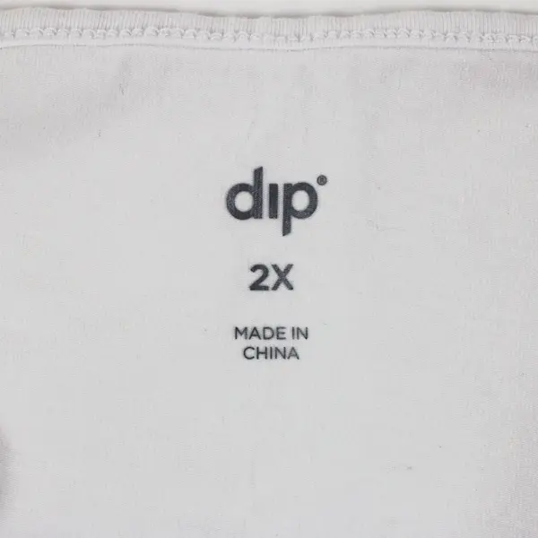 DIP Women's White Cami Tank Top Size 2X Pre-Owned