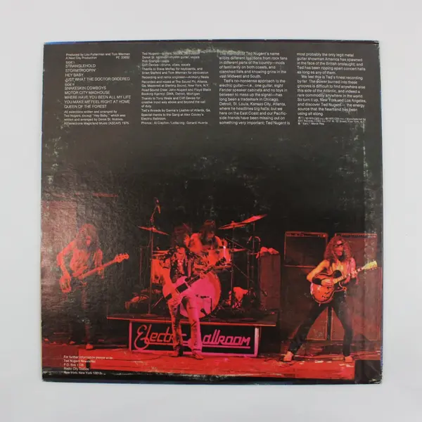 Ted Nugent Self-Titled 1975 Epic12" Vinyl LP Record PE 33692