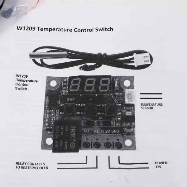 HiLetgo W1209 Digital Temperature Controller Thermostat LED Display Module