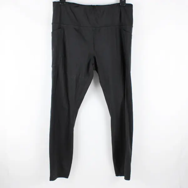Avia Women's Large Black Cropped Activewear Leggings Size 12-14