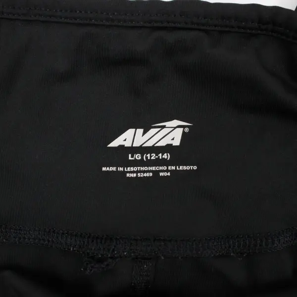 Avia Women's Large Black Cropped Activewear Leggings Size 12-14
