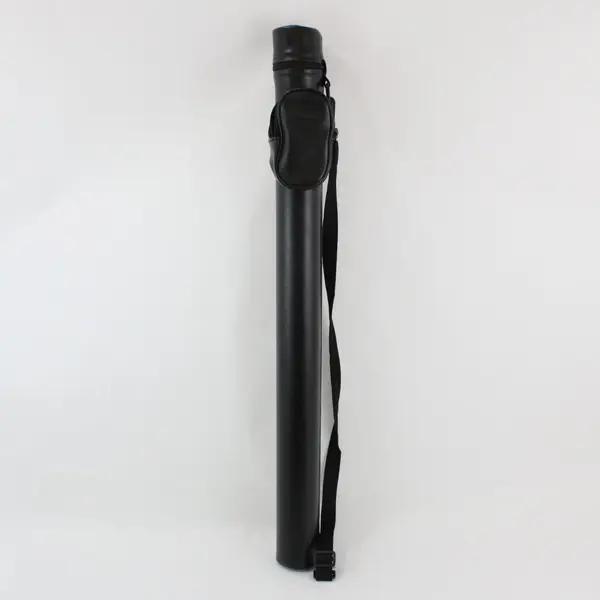 CaseMaster 2 Piece black Leather Pool Cue Case 31 Inch