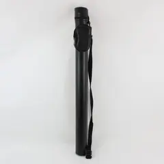 CaseMaster 2 Piece black Leather Pool Cue Case 31 Inch